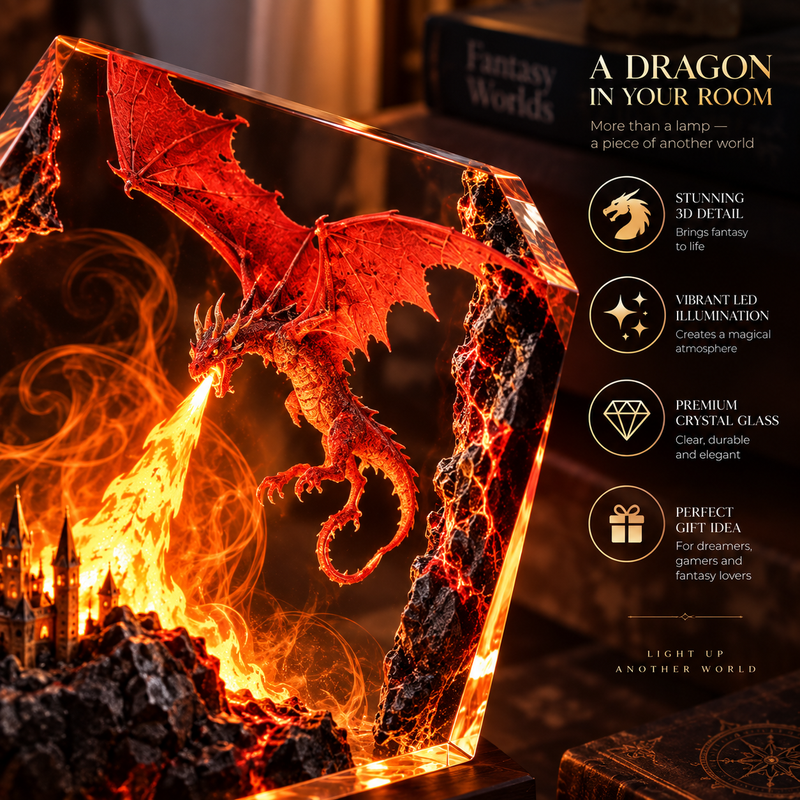 Fire Dragon Halloween Lamp By Amerry